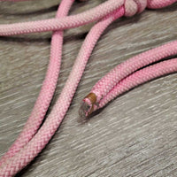 Thick Stiff Nylon Rope Halter *gc, faded, clean, stains