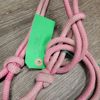 Thick Stiff Nylon Rope Halter *gc, faded, clean, stains
