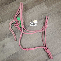 Thick Stiff Nylon Rope Halter *gc, faded, clean, stains
