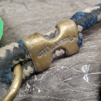 Nylon Lead Rope *gc/fair, stiff, dirty, loose snap, faded, rubs, snags
