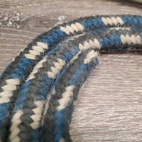 Nylon Lead Rope *gc/fair, stiff, dirty, loose snap, faded, rubs, snags
