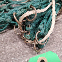 Thick Nylon Hay Net *gc/fair, stains, discolored, rusty, snags/loose threads
