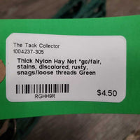 Thick Nylon Hay Net *gc/fair, stains, discolored, rusty, snags/loose threads
