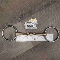 Med French Link Loose Ring Bit, lozenge *gc, v.stained, v.chewed, scratches
