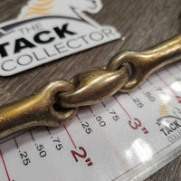 Med French Link Loose Ring Bit, lozenge *gc, v.stained, v.chewed, scratches
