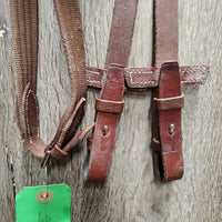 Rsd Bridle, Cotton Web Reins *vgc, MISSING 1 Cheek, dirty, mnr rubs & hair
