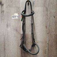 Rsd/Padded Bridle *gc, dirty, rubs, older? twisted/bent, scratches, faded
