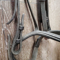 Rsd/Padded Bridle *gc, dirty, rubs, older? twisted/bent, scratches, faded
