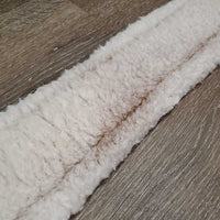 Nylon Web & Fleece Girth, 2x els, D Ring *vgc/gc, clean, hairy, clumpy, mnr stretched els & thin corners