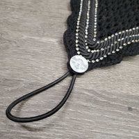 Sound Proof Tie Down Crochet Bonnet, 2x piping, 3x bling *xc, clean mnr hair, zipties