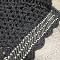 Sound Proof Tie Down Crochet Bonnet, 2x piping, 3x bling *xc, clean mnr hair, zipties
