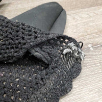 Sound Proof Tie Down Crochet Bonnet, 2x piping, 3x bling *xc, clean mnr hair, zipties
