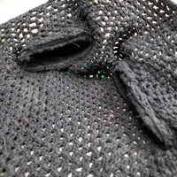 Sound Proof Tie Down Crochet Bonnet, 2x piping, 3x bling *xc, clean mnr hair, zipties