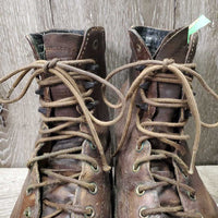 Pr MENS Roper Boots, laces *gc, rubs, pills, scuffs, clean, stains, older
