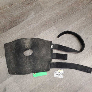 Pr Hock Boots, bag *gc, older, clean, pilly, hairy, stains, residue, frayed/cracked edges, threads