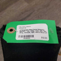 2 Neoprene Mud Fever/Shipping Boots? *fair, older, rubs, pills, rips, dirty, threads, split velcro

