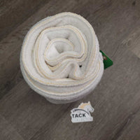 Pr Fleece No Bow Leg Wraps *gc, older?, clean, pilly, mnr stains, hair
