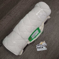 Pr Cotton Quilt No Bow Leg Wraps *xc/vgc, clean, pills, mnr hair, stains, threads
