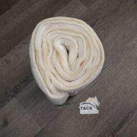 Pr Cotton Quilt No Bow Leg Wraps *xc/vgc, clean, pills, mnr hair, stains, threads