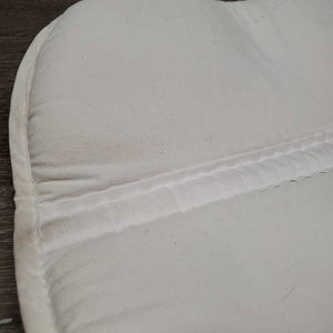 Memory Foam Half Pad *vgc, clean, mnr stains, pills, puckers, dingy, warped?, v. mnr hair