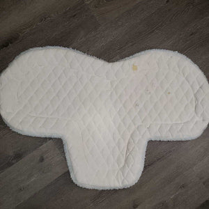 Fitted Quilt Hunter Saddle Pad, fleece edge *gc, clean, stains, clumpy, dingy, puckered, pills, holes, mnr hair