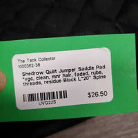 Quilt Jumper Saddle Pad *vgc, clean, mnr hair, faded, rubs, threads, residue