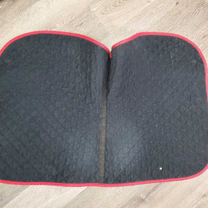 Quilt Jumper Saddle Pad, 1x piping *gc, clean, faded, mnr hair, stains, puckers, residue