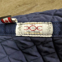 Quilt Jumper Saddle Pad, 1x piping *gc, clean, faded, mnr hair, stains, puckers, residue
