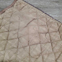 Quilt Jumper Saddle Pad *fair, clean, v. faded, rubs, torn edges, undone stitching, stains, thin spots, residue