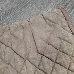 Quilt Jumper Saddle Pad *fair, clean, v. faded, rubs, torn edges, undone stitching, stains, thin spots, residue