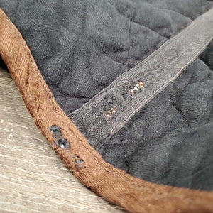 Quilt Jumper Saddle Pad *fair, clean, v. faded, rubs, torn edges, undone stitching, stains, thin spots, residue