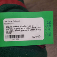 Fleece Cooler *gc, 0 leg/tail, v. pilly, mnr hair, smells, dirt, threads, holes, puckers
