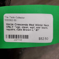 Med Winter Neck ONLY *vgc, clean, wpf, mnr tears, repairs, rubs
