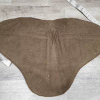 Fleece & Cotton Top Bareback Pad, nylon cinch *vgc/gc, mnr hair, dirt, clumpy, older, no stirrups, xholes
