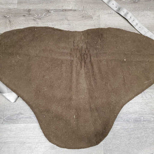 Fleece & Cotton Top Bareback Pad, nylon cinch *vgc/gc, mnr hair, dirt, clumpy, older, no stirrups, xholes