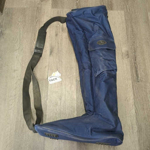Padded Tall Boot Bag, shoulder strap *gc, dusty/dirt, residue, strap: slices & snags