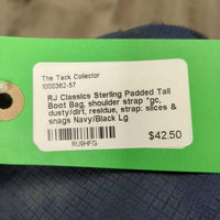 Padded Tall Boot Bag, shoulder strap *gc, dusty/dirt, residue, strap: slices & snags
