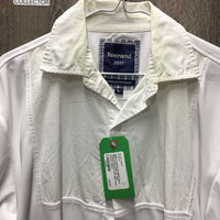 MENS Townend SS MENS Show Shirt, button collar *gc, older, crinkled, stained collar edge, seam puckers
