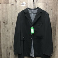 MENS Hvy Show Jacket *gc/fair, older, seam puckers, hair, lining: v.torn, rubbed & snags
