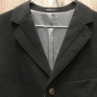 MENS Hvy Show Jacket *gc/fair, older, seam puckers, hair, lining: v.torn, rubbed & snags
