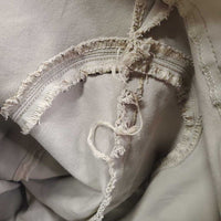 Euro Seat Breeches *gc, cut off tag, seam puckers, older?, knees: mnr stains, faded & rubs, weak velcro
