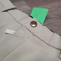 MENS Riding Breeches *gc/fair, seam puckers, torn ankle edges, older, v.rubbed & pilly, pulled waist seam, pilly waist
