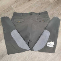 MENS Breeches *gc/fair, faded, snags, discolored, v.pilly waist, v.torn ankles, seam puckers
