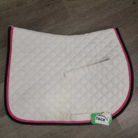 Quilt Jumper Saddle Pad *gc, clean, hair, pills, mnr stains, dingy, faded, rubs puckers
