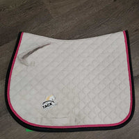 Quilt Jumper Saddle Pad *gc, clean, hair, pills, mnr stains, dingy, faded, rubs puckers
