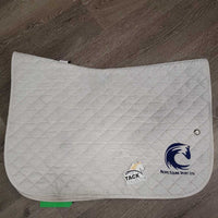 Quilt Baby Jumper Saddle Pad "Pacific Equine Sport" *gc, clean, v. stained, dingy, mnr hair, pills, snags
