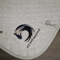 Quilt Baby Jumper Saddle Pad "Pacific Equine Sport" *gc, clean, v. stained, dingy, mnr hair, pills, snags
