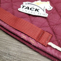Quilt Jumper Saddle Pad, 1x piping *gc, clean, faded, pills, mnr hair, rubs, holey edges, puckers