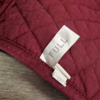 Quilt Jumper Saddle Pad, 1x piping *gc, clean, faded, pills, mnr hair, rubs, holey edges, puckers