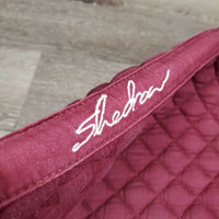 Quilt Jumper Saddle Pad, 1x piping *gc, clean, faded, pills, mnr hair, rubs, holey edges, puckers
